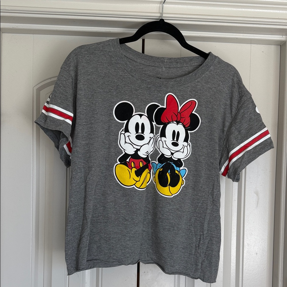 Disney Mickey and Minnie Mouse Gray  T-Shirt